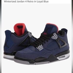 Air Jordan 4 Retro Winterized “Loyal Blue" Men's Sz 8.5, Retro AJ4, GUC